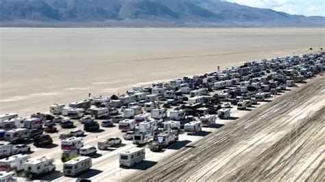 Tens of thousands still stranded by Burning Man flooding in Nevada desert