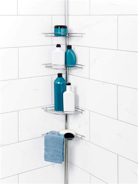 Tension Pole 4-Shelf Shower Caddy Canadian Tire