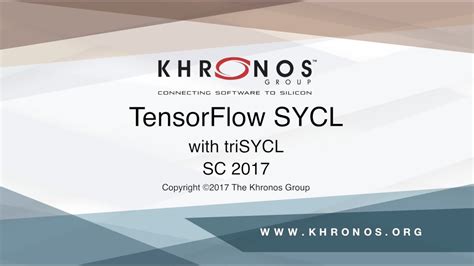 TensorFlow SYCL with triSYCL - YouTube