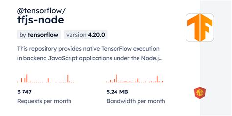 Tensorflow js npm.  @tensorflow/tfjs-node This repository provides native TensorFlow...