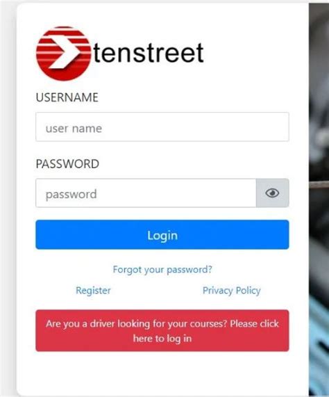 Tenstreet log in. We would like to show you a description here but the site won’t allow us. 