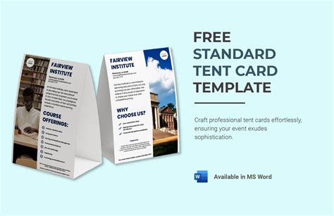 Tent Card Design Template Free Download Cards Design Templates