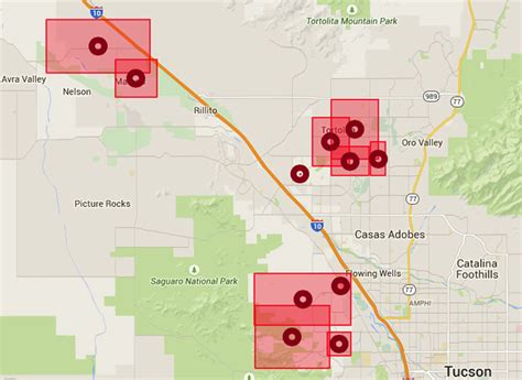 The TEP Outage Map, an online tool that displays red circles over areas currently affected by power outages, looked for a while like it had chicken pox. As outage reports began coming in from the Tanque Verde valley to Green Valley, our System Control team that serves as our outage response nerve center began prioritizing restoration activities .... 