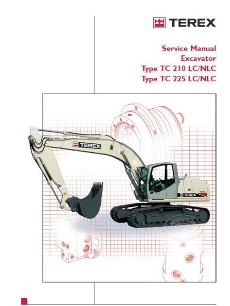 Terex 210 lc nlc 225 lc nlc excavator service manual. - Cushman truckster 27 hp service manual.