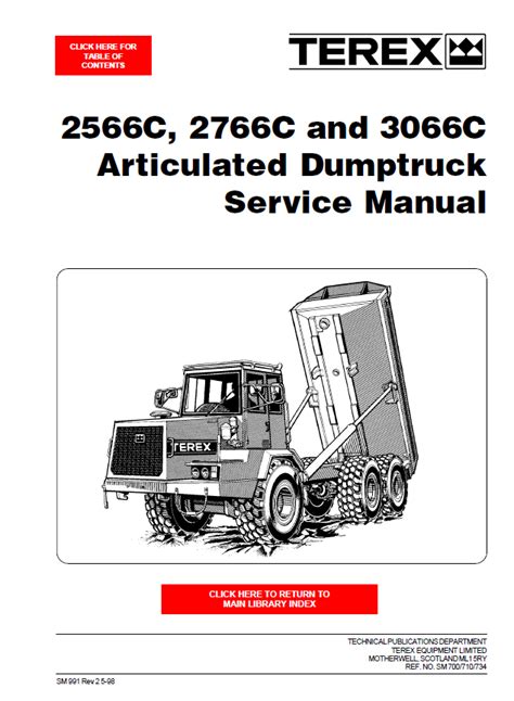 Terex 2566c 2766c and 3066c articulated dumptruck service manual. - Scr 30 m8 screw compressor manual.