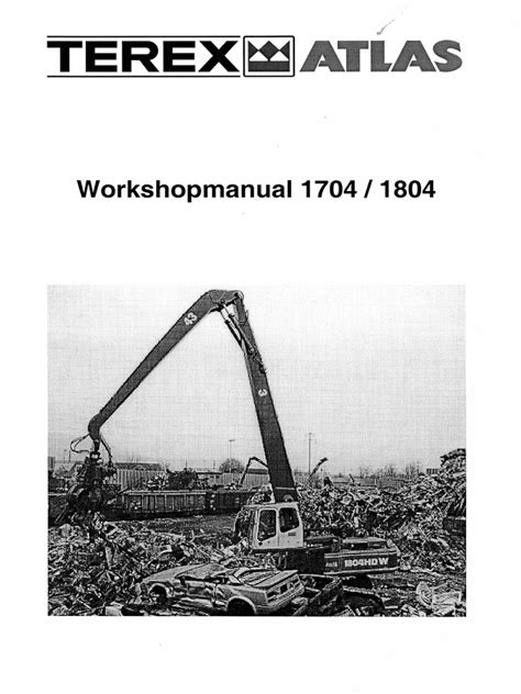 Terex atlas 1704 1804 workshop service repair manual. - Pioneer super tuner iii d manual clock.