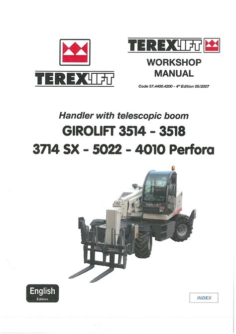 Terex girolift 3514 3518 5022 teleskoplader service reparatur werkstatthandbuch. - Descargar manual de suzuki samurai sj413.