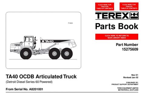 Terex ta40 articulated truck parts manual. - Kenmore sewing machine 148 14220 manuals.