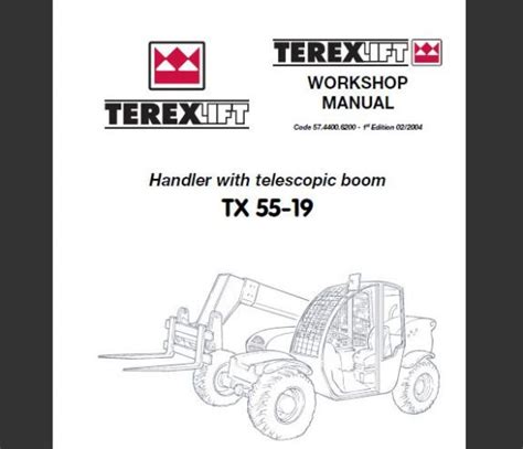 Terex tx 55 19 telescopic handler service repair workshop manual. - Slaegten fra holtegard i drommglund sogn.