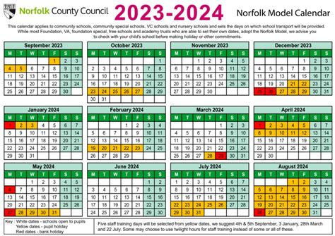 Term Dates 2024/2024 - Arbour Vale School