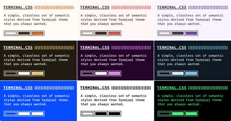 Terminal ui css.  Forcing character cells onto the web is dumb.  If you&rsquo;re looking to invo...