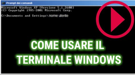 Terminale Windows configurazione personalizzata del prompt