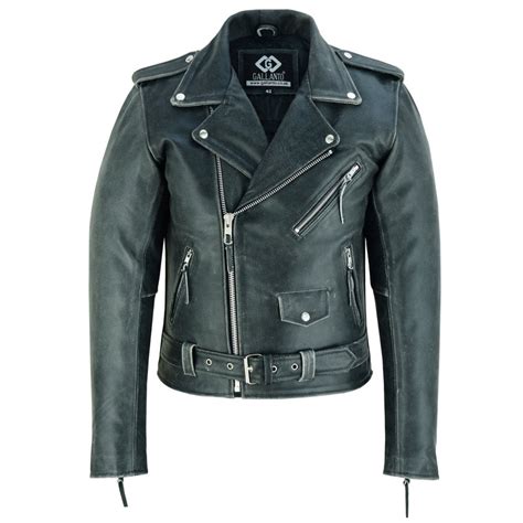 Terminator Leather Jacket Marlon Brando Motocycle Jacket