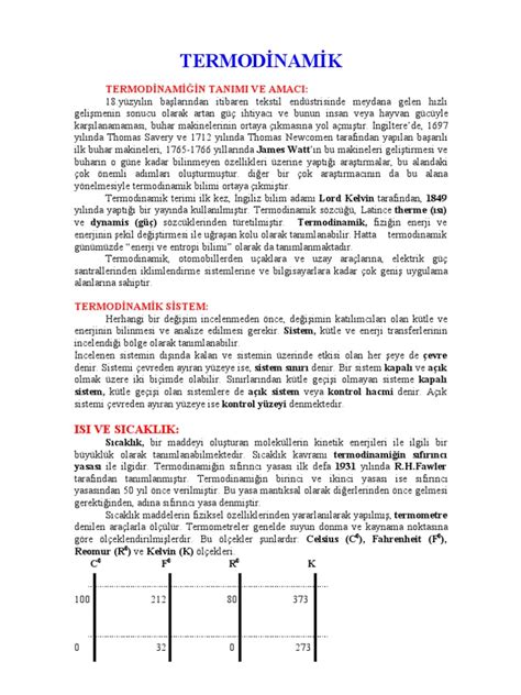 Termodinamik pdf