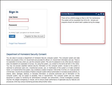 Terms and Conditions of Accessing SEVIS Study in the States