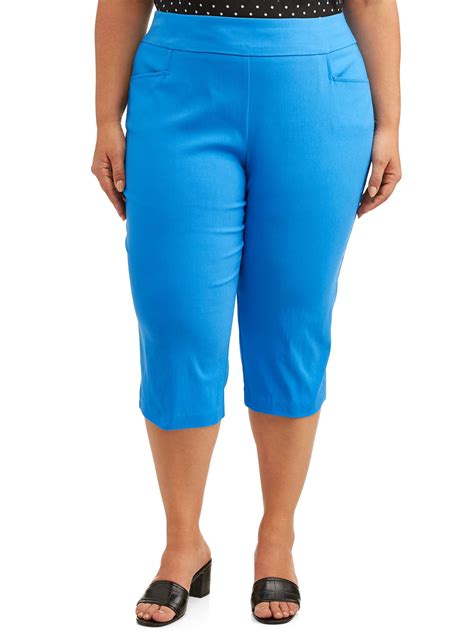 This Faded Glory Women's Plus-Size Cargo Capri with Knit Waistband is perfect for your summer events and get-togethers. You will love the comfort of the knit waistband and the ease of the pull on styling. ... Womens Plus Size Basic Bottoms; Terra and Sky; Terra and Sky Pants; Plus Size Capris; We’d love to hear what you think! Give feedback .... 
