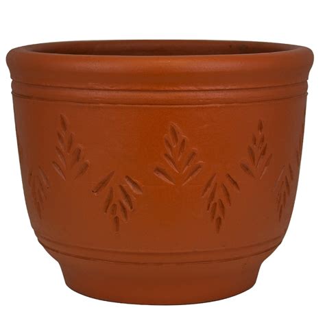 Terracotta pots lowes. Mayne. 14-in W x 24-in H Black Rubber Contemporary/Modern Outdoor Planter. Material: Rubber. Container Size: Extra Large (65+ quarts) Shape: Rectangle. Use Location: Outdoor. Color: Black. Veradek. 2-Pack 14-in W x 6.25-in H Black Plastic Contemporary/Modern Outdoor Planter. 