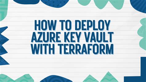 Terraform azure key vault example.  A vault is a logical group of secre...