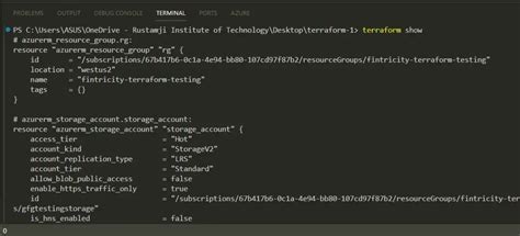 Terraform azure storage account example.  Changing the account_kind value f...