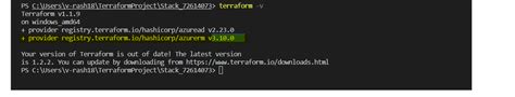 Terraform azurerm provider version.  At this time you cannot use a Virtual Network with in-li...