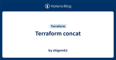 Nov 8, 2023 · The join function in Terraform allows you t