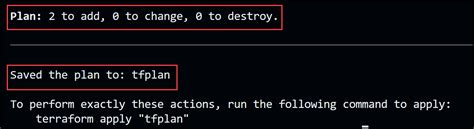 Terraform plan out parameter. You can use the optional -out=FILE option to ...