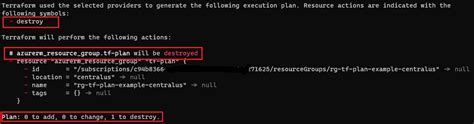 Terraform plan show only destroy.  Learn how to safely remove resources provisioned ...