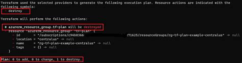 Terraform plan show only destroy.  You can use the terraform plan comm...