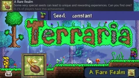27 de jun. de 2023 ... Terraria Achievements Guide: Every Achievement on PC, Xbox, and PlayStation ... A Rare Realm: Generate a world using a secret seed, like “Drunk .... 