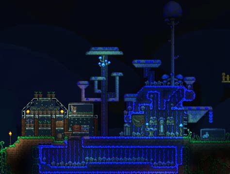 Terraria above ground mushroom biome. r/Terraria • I wanted to do a base in the shimmer because I find it so classy as a biome (or mini-biome), I thinks it's not too bad even if it's not finished, if it can get more talented people some idea's I'l be very glad, and for once that … 