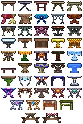 "The COMPLETE guide to ALL crafting stations in Terraria, and the best crafting station setup/layout ideas! Covers all platforms including PC/console/mobile, 1.3+ and 1.2.4, Xbox One & 360, PS4, PS3, IOS, Android, 3DS, the upcoming Nintendo Switch version and others. . 