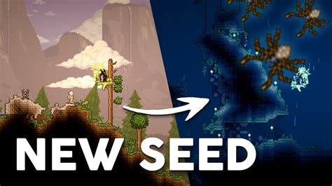 Give this world seed a go if you want both Don’t Starve and Terraria at the same time. ... simply input one of these lines into the seed prompt: don't dig up, dont dig up, or dontdigup.