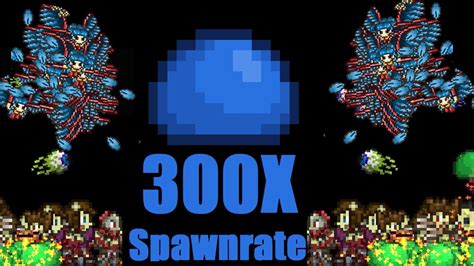 Terraria increase spawn rate. For example, having both a Battle and a Calming Potion active will result in a spawn rate increase of only 54% (instead of 100%, due to the -23% of the Calming Potion) and an increase in the maximum number of enemies on-screen of only 40% (instead of 100%, due to the -30% of the Calming Potion). 