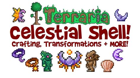Terraria moonshell. Crafting the Celestial Shell in Terraria, including all of its ingredients: Moon Stone, Sun Stone, Moon Charm and Neptune's Shell plus the Celestial Stone an... 