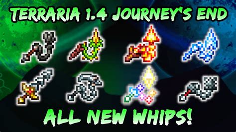 Terraria whip. May 30, 2020 ... How to make the Snapthorn Whip! Master Mode Summoner Playthrough - Terraria 1.4 Journey's End Ep 4 · Comments11. 