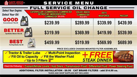 Terrible herbst oil change prices. In addition, each Signature Service oil change can be discounted for up to $15 off when presenting the coupon found here. ... Terrible Herbst Car Wash Prices List 2024; Price's Corner Car Wash Prices List 2024; Waterway Car Wash Prices List 2024; Mobile Car Wash Prices List 2024; 
