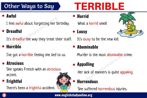 Terrible meaning.  Synonyms for TERRIBLE: horrible, terrifying, formidable, fright...