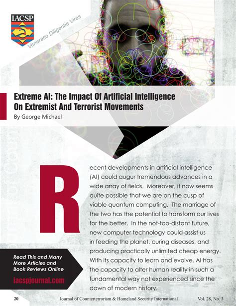 Terrorist cells are progressively utilizing artificial intelligence.