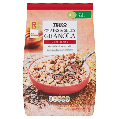 Tesco Grains & Seeds Granola 500G - Tesco Groceries