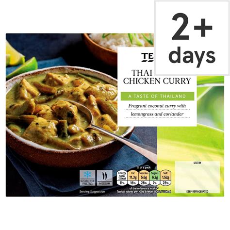 Tesco Thai Green Chicken Curry & Jasmine Rice 400G