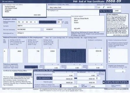 Tesco p60 and payslips.  You need your manager to request any replacement docum...
