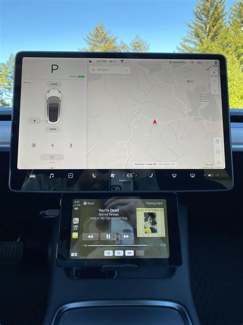 Oct 24, 2022 · But once you can get Android side-loaded onto the Tesla it means you can access both Android Auto and Apple CarPlay through the car’s browser. 2022.44.1 will reduce the load on your MCU. System ... 