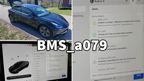 Tesla bms_a079 reddit.  After getting error code BMS_a079, my battery wouldn't charge anymor...