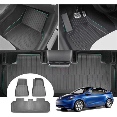 Tesla floor mats. Tesla Model 3 Floor Mats All Weather Floor Mat Full Set Car Interior Liners Waterproof Heavy Duty Model 3 Floor Liners Front Real Seat Car Floor Mats Frunk Trunk Mats (Model 3 6Pcs) 209. 300+ bought in past month. $13599. Save $20.00 with coupon. FREE delivery Wed, Jan 31. Or fastest delivery Mon, Jan 29. 