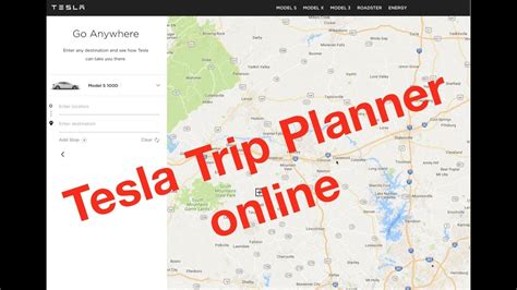 Tesla plan a trip. What is Tesla Trip Planner. Tesla Trip Planner is a feature provided by Tesla, the electric vehicle manufacturer. It is designed to assist Tesla owners in planning their trips by providing optimized routes and charging station locations along the way. The Tesla Trip Planner takes into account various factors such as … 