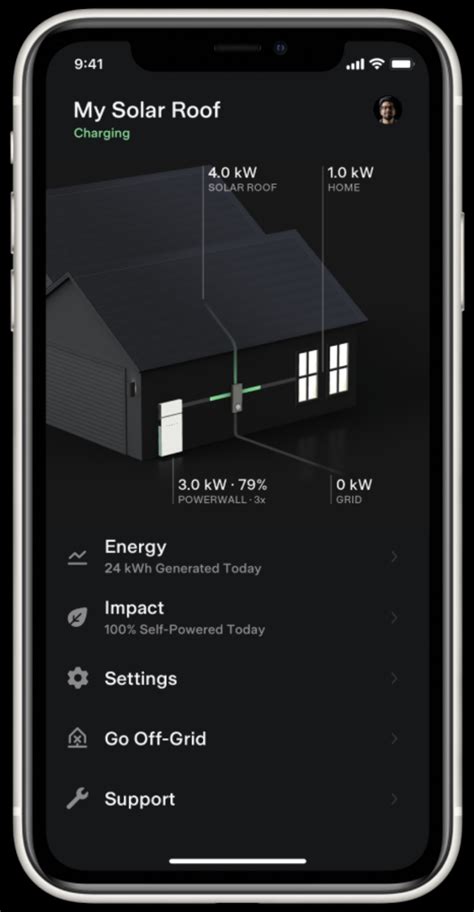 Tesla solar app. Using the Tesla app, you can monitor system operation from your mobile device, including the following: • Real-time power usage • Energy consumption history • Relative amounts of energy used from solar, grid, and Powerwall storage To download the latest version of the Tesla app, visit www.tesla.com. 6 Powerwall Owner’s Manual Overview ... 