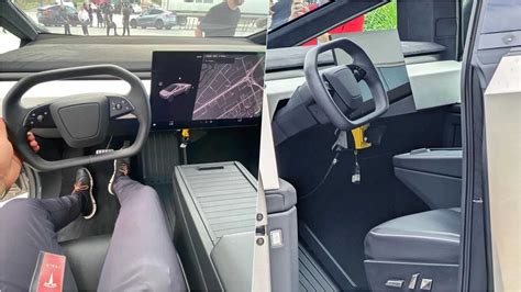 Tesla truck interior. The 2024 Tesla Cybertruck is more aerodynamic than it looks, and it's roll-top tonneau cover plays an essential role.; We tested the Cybertruck with the top open and closed; the … 