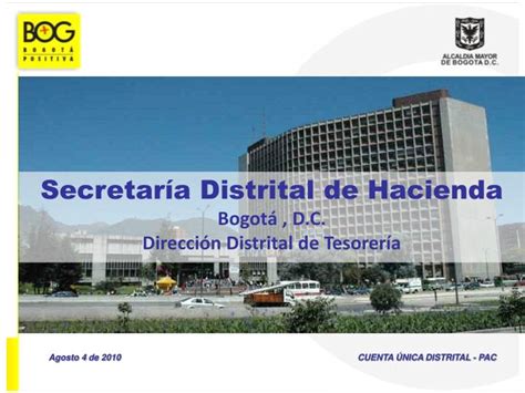 Tesorería de Bogotá Secretaría Distrital de Hacienda