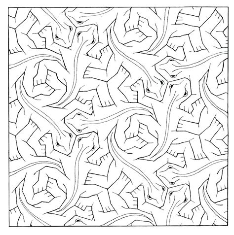 Tessellation Coloring Pages Free Printable to Print Free Coloring Sheets