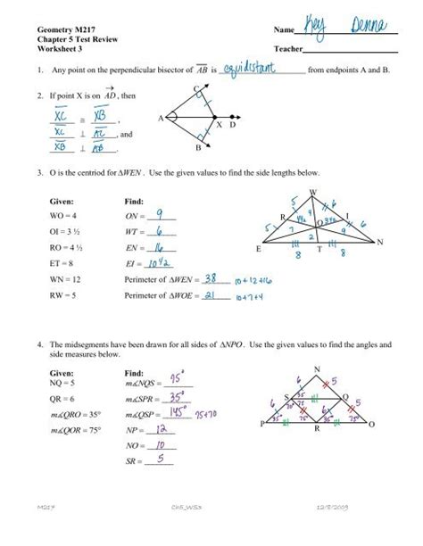 Test 34 Chapter 8 Test Geometry Answers Atlanta